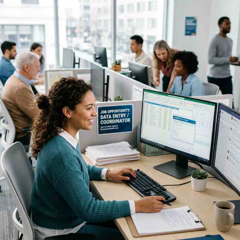 Data Entry / Coordinator Job Opportunity
